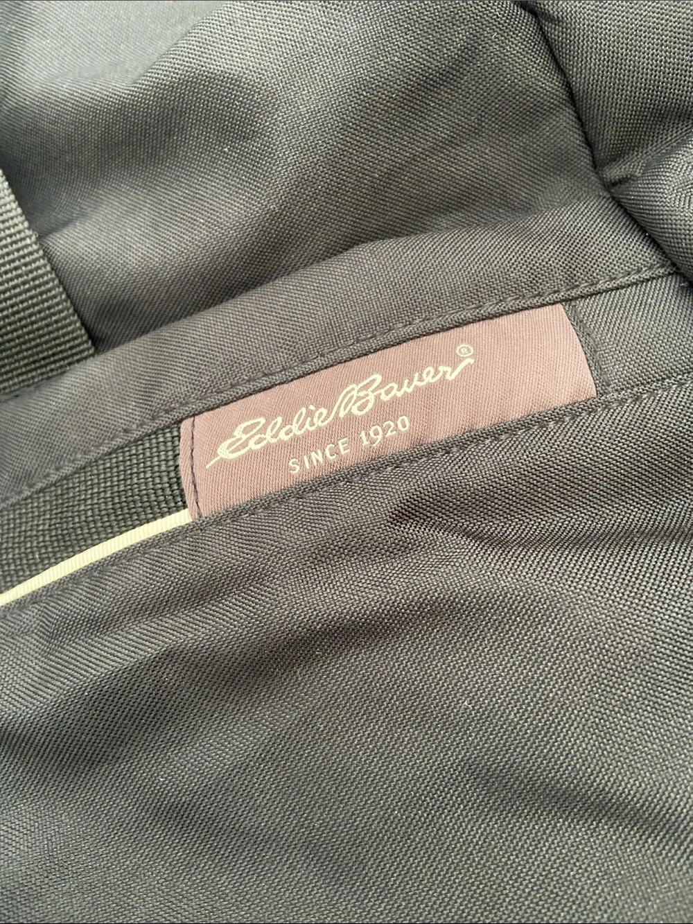 Eddie Bauer Black Men's gym Duffel with Shoulder Strap shoe compartment vguc